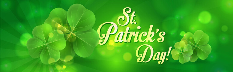 Naklejka premium St. patrick's day banner