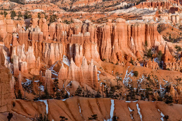 Scenic Bryce Canyon in Winter