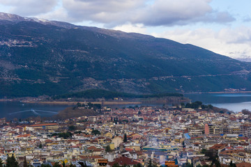 Fototapeta na wymiar Panoramic view of Ioannina in Greece