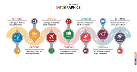 infographics business template elements