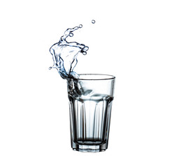 Glass of water splash