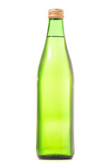 Glass bottle of soda water