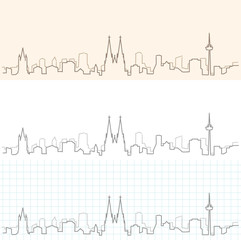 Cologne Hand Drawn Skyline