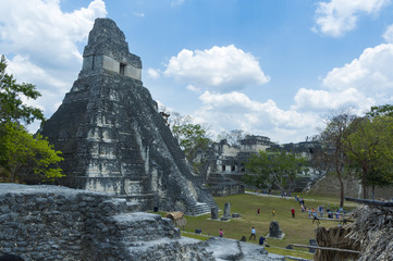 Tikal, Mayan pyramid complex in Guatemala, Its construction was under the mandate of Hasaw Cha'an...