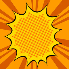 Yellow halftone background vector illustration