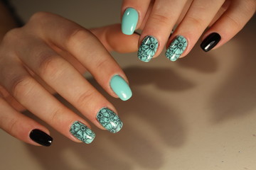 Fototapeta na wymiar Manicure design nails