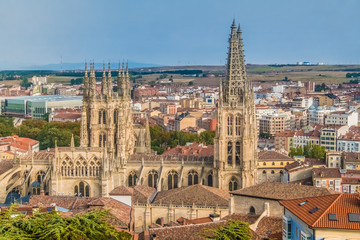 Fototapeta premium Burgos, historyczna stolica Castille Castilla y Leon, Leon, Sapin