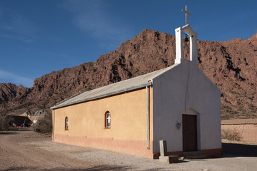 Fototapeta na wymiar Nice little church during Quebradas Tour, Bolivia - South America