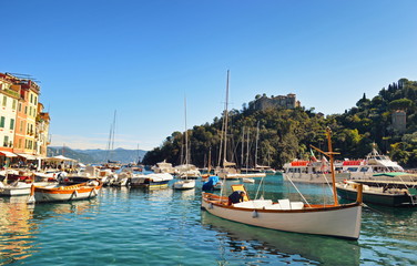 Beautiful view in Portofino. Italy