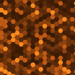 Abstract background of multicolored hexagon. 