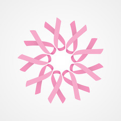 Fototapeta premium Pink ribbon background