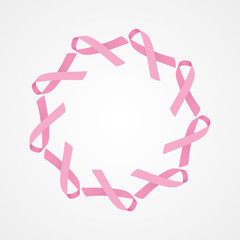 Fototapeta premium Pink ribbon background