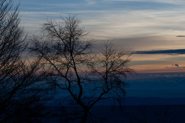 Tramonto sualla valle