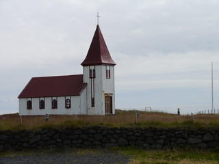 Kirche in Hallnar in Westisland