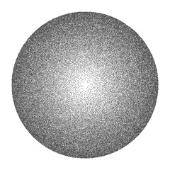 Vector texture of many small circles. The gray circle