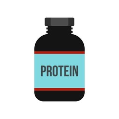 Sports nutrition icon, flat style