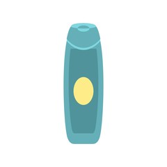 Shampoo bottle icon, flat style