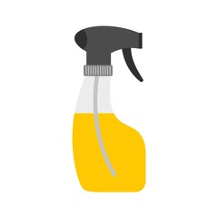 Sprayer bottle icon, flat style