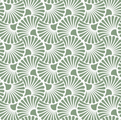 Vector Floral Art Nouveau Seamless Pattern. Geometric decorative leaves texture. Retro stylish background.  - 187815790