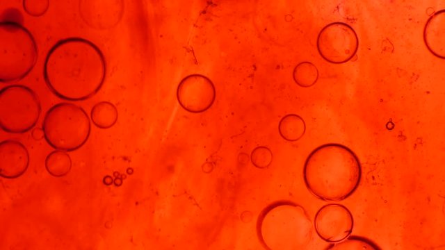 Abstract patterns of ink on water 