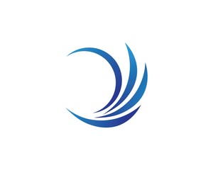 Water Wave symbol and icon Logo Template