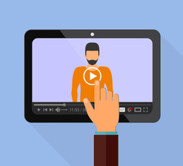 Webinar, online conference, training. 