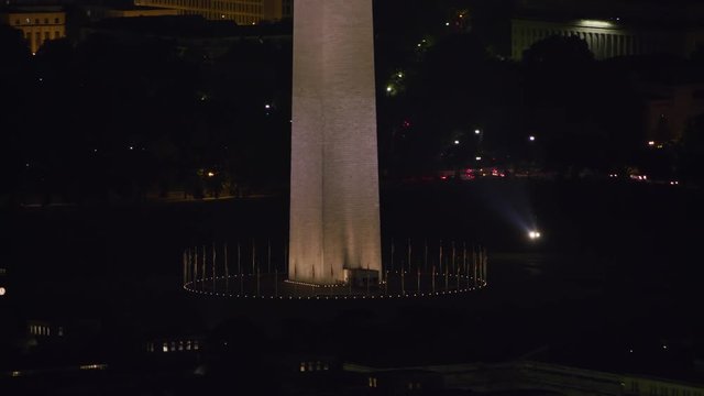 Washington, D.C. circa-2017, Washington Monument, tilt up from base to top.  Shot with Cineflex and RED Epic-W Helium. 