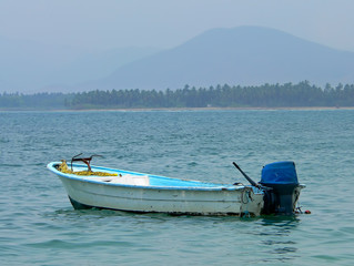 Boat at Playa Cuachalalate