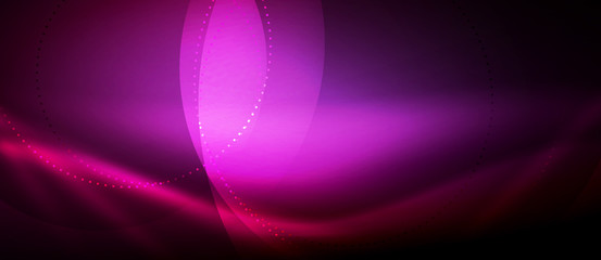 Vector glowing wave neon flowing curve background