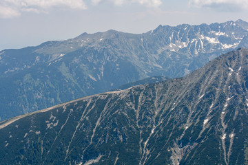 Amazing Landscape of Pirin Mountain from Vihren Peak, Bulgaria