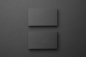 Business card on black background - 187826133