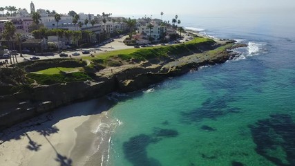 La Jolla, CA - Cuvier Park - Drone Video  Aerial Video of La Jolla, CA - Cuvier Park. Sandy beachfront park featuring surfing & swimming, picnic tables, BBQs & panoramic ocean views.