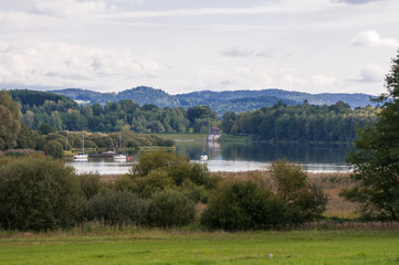 Fototapeta na wymiar An image of a beautiful lake at Tutzing Bavaria Germany
