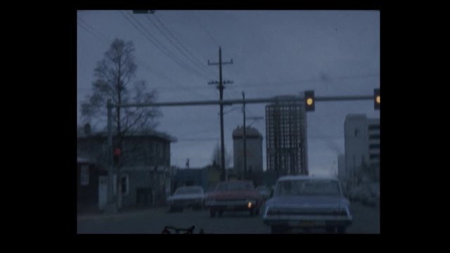 1971 driving into Anchorage Alaska