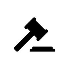 Judge hammer vector illustration