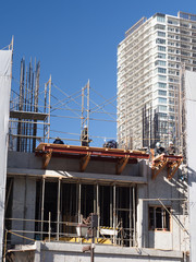 ビルの建設現場
