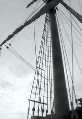 mast of old galleon
