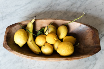 Banana and lemons