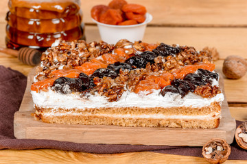 Cake shot in studio in decor