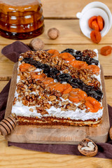 Cake shot in studio in decor