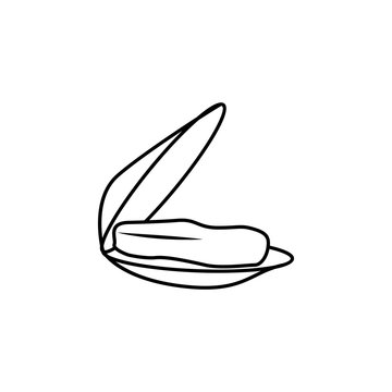 recommend clip art: oyster icon. Sea food element icon. Premium quality graphic design. Signs, outline symbols collection icon for websites, web design, mobile app, info graphic