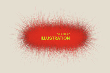 The frame consisting of chaotic lines. 3d abstract vector illustration. Design template with place for text. Modern pattern.