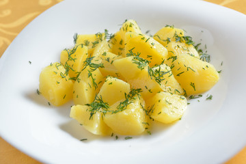 boiled potatoes