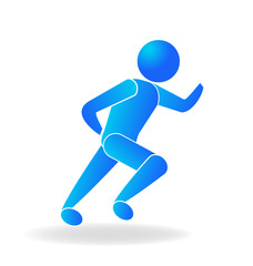 Running  icon logo