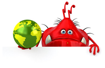 Fun germ - 3D Illustration