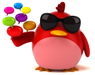 Red bird - 3D Illustration