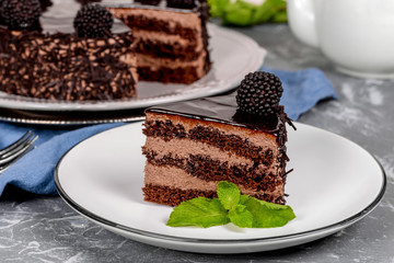 Cake shot in studio in decor