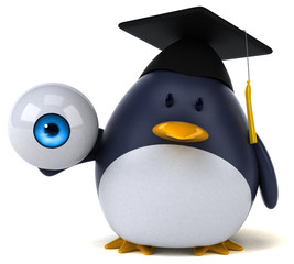 Fun penguin - 3D Illustration