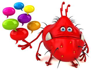 Fun germ - 3D Illustration