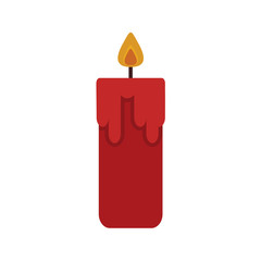 Simple Chinese Candle Light Vector Illustration Graphic